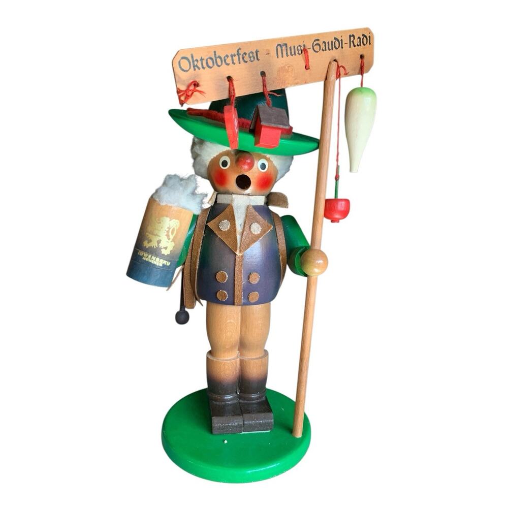 Vintage Steinbach German Music Box Smoker‎ Oktoberfest 10" Incense READ